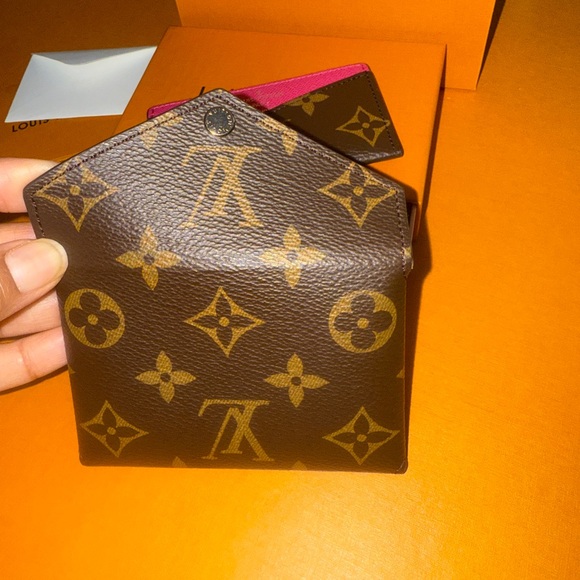 Authentic Louis Vuitton Kirigami Card Holder Set Monogram Pondichery Pink - Picture 13 of 15